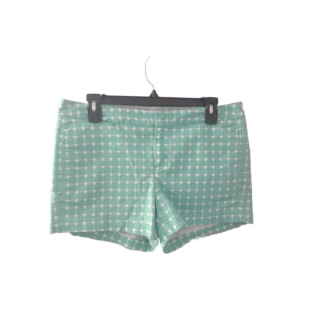 Hinge Nordstrom Women's Green Patterned Preppy Shorts Size 6